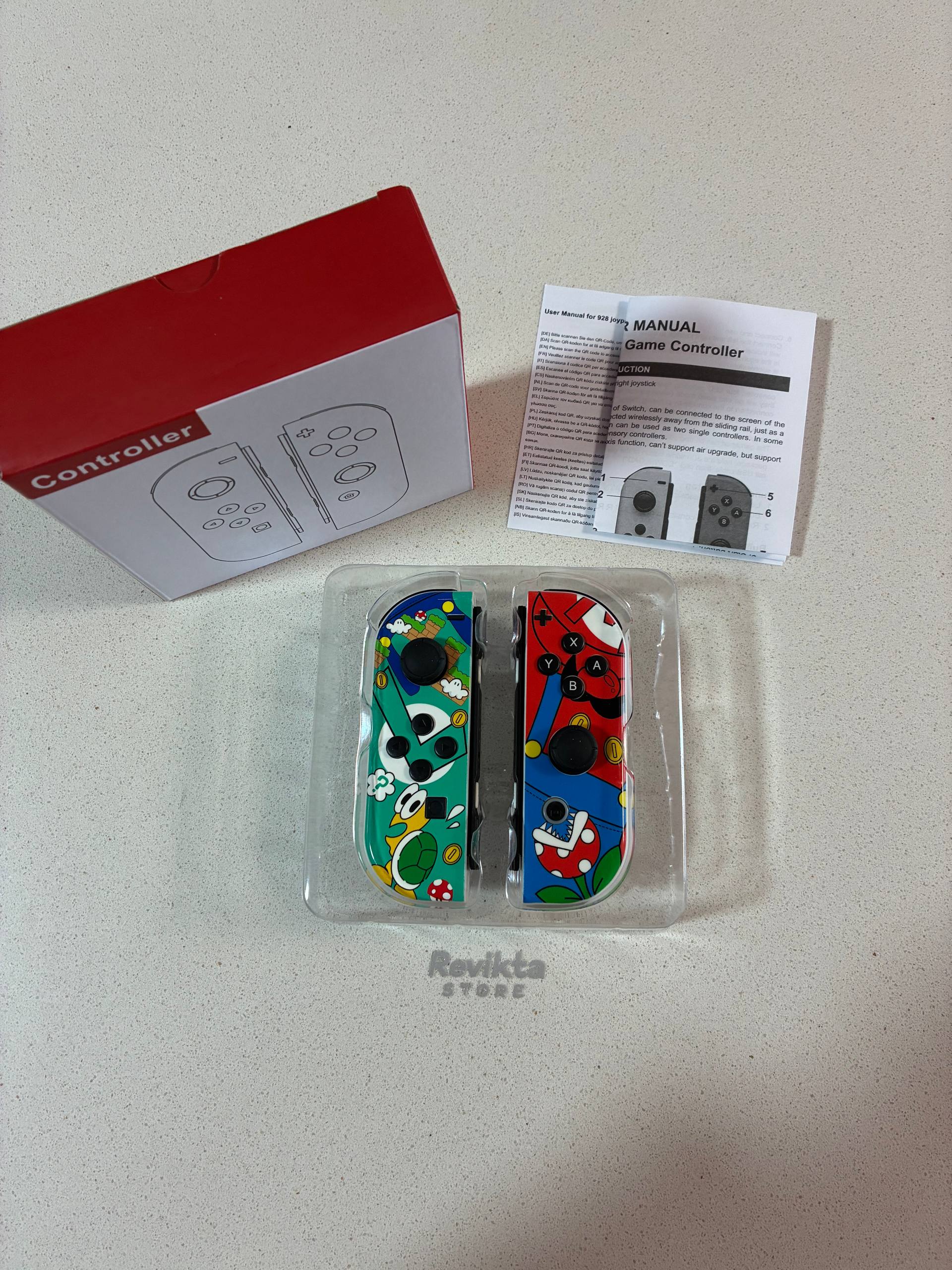 Mandos Inalámbricos Tipo Joy-Con Compatibles Diseño Mario