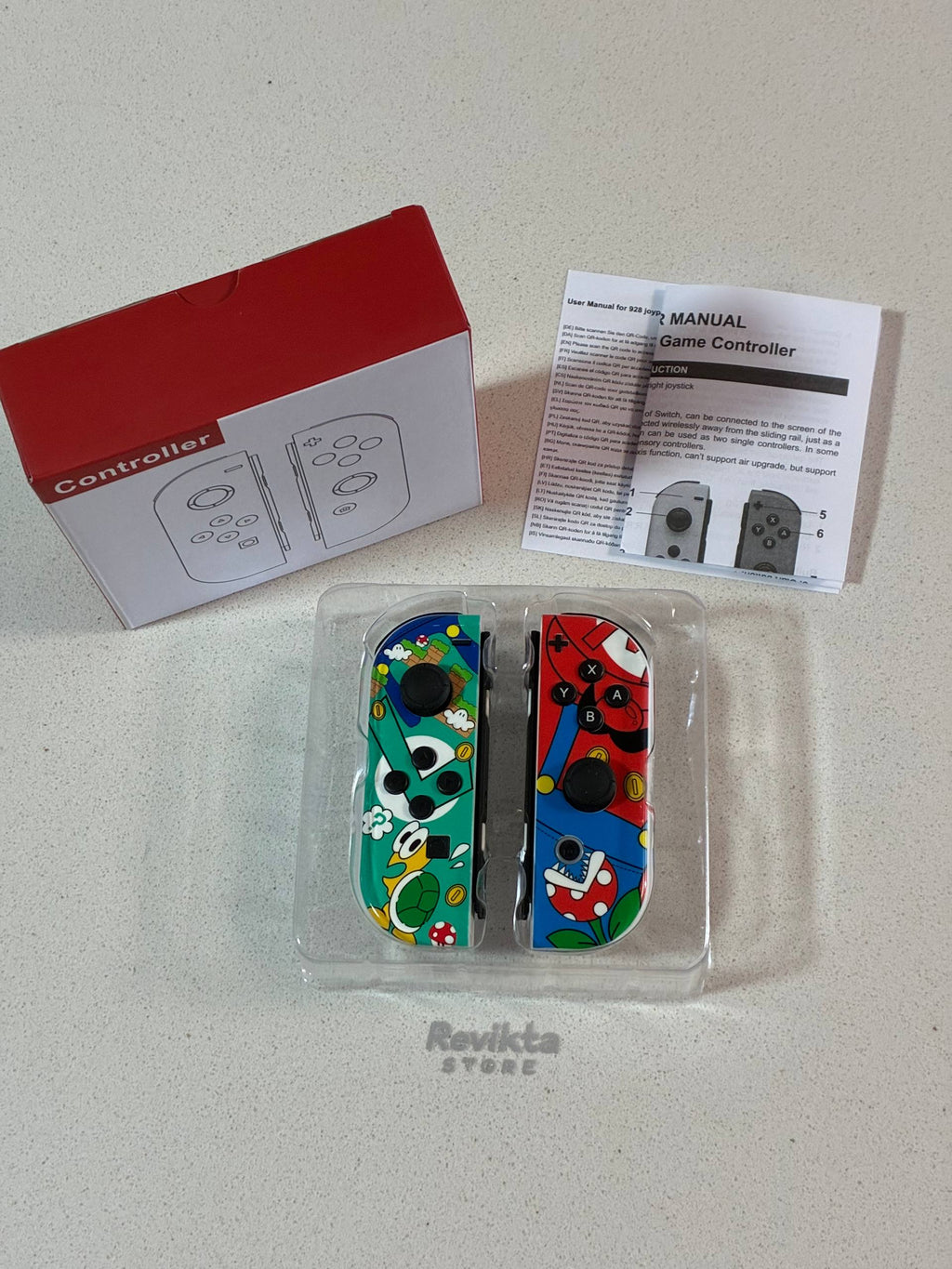 Mandos Inalámbricos Tipo Joy-Con Compatibles Diseño Mario