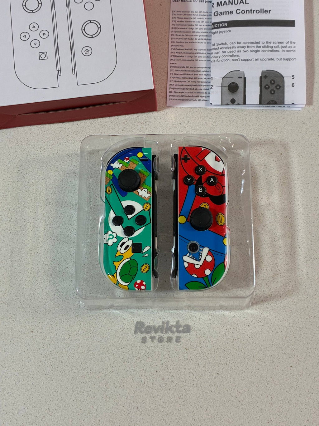 Mandos Inalámbricos Tipo Joy-Con Compatibles Diseño Mario