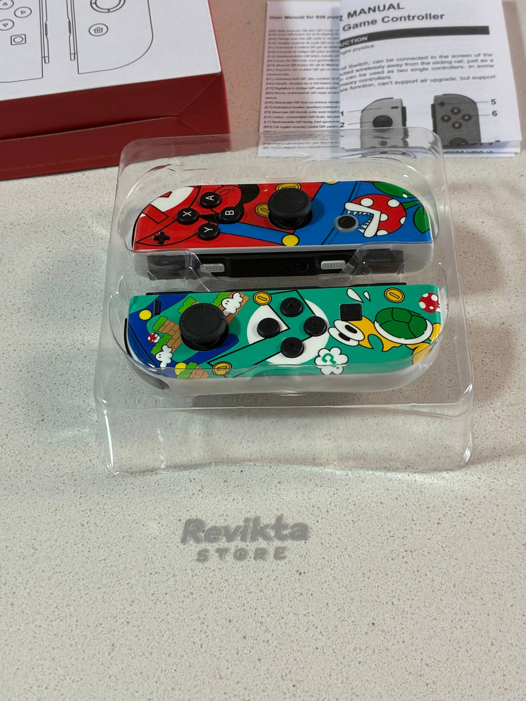 Mandos Inalámbricos Tipo Joy-Con Compatibles Diseño Mario