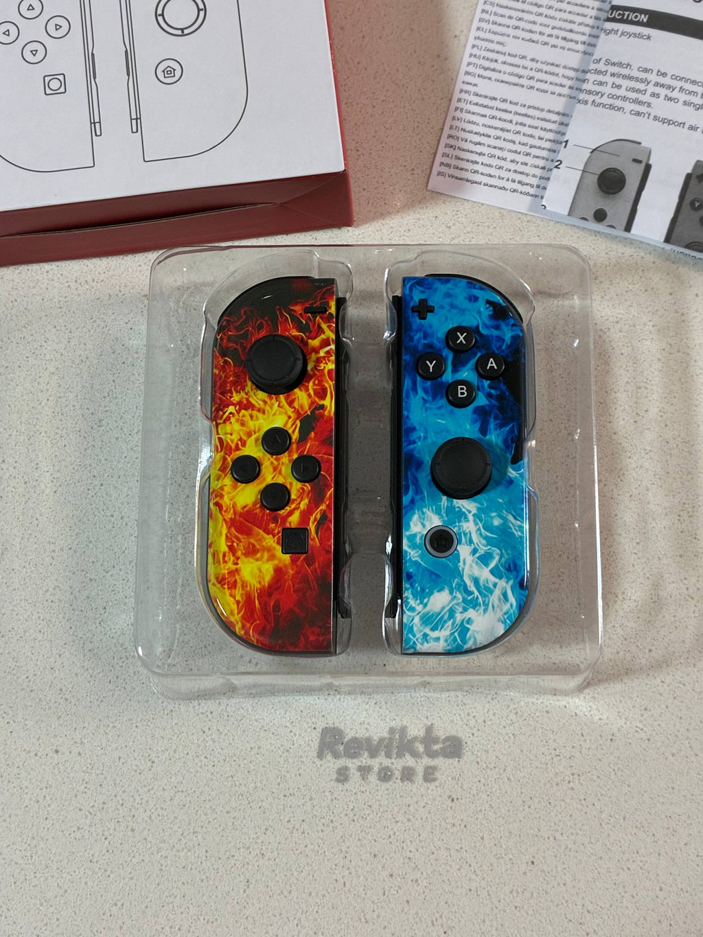 Mandos Inalámbricos Tipo Joy-Con para Switch (Fuego & Hielo)