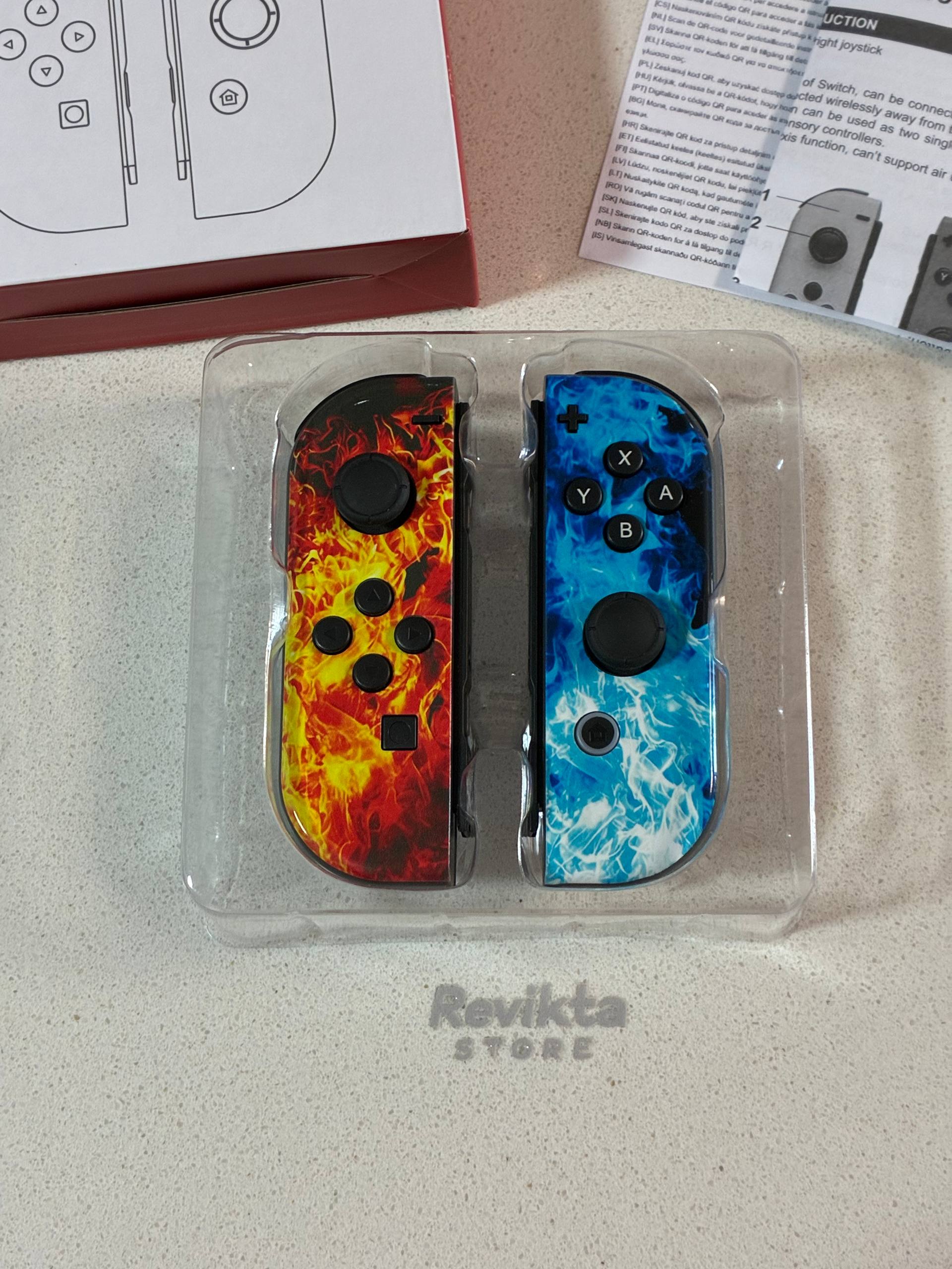 Mandos Inalámbricos Tipo Joy-Con para Switch (Fuego & Hielo)