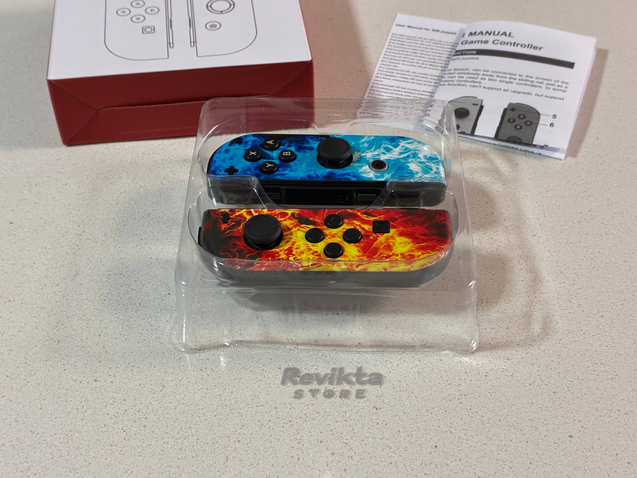 Mandos Inalámbricos Tipo Joy-Con para Switch (Fuego & Hielo)