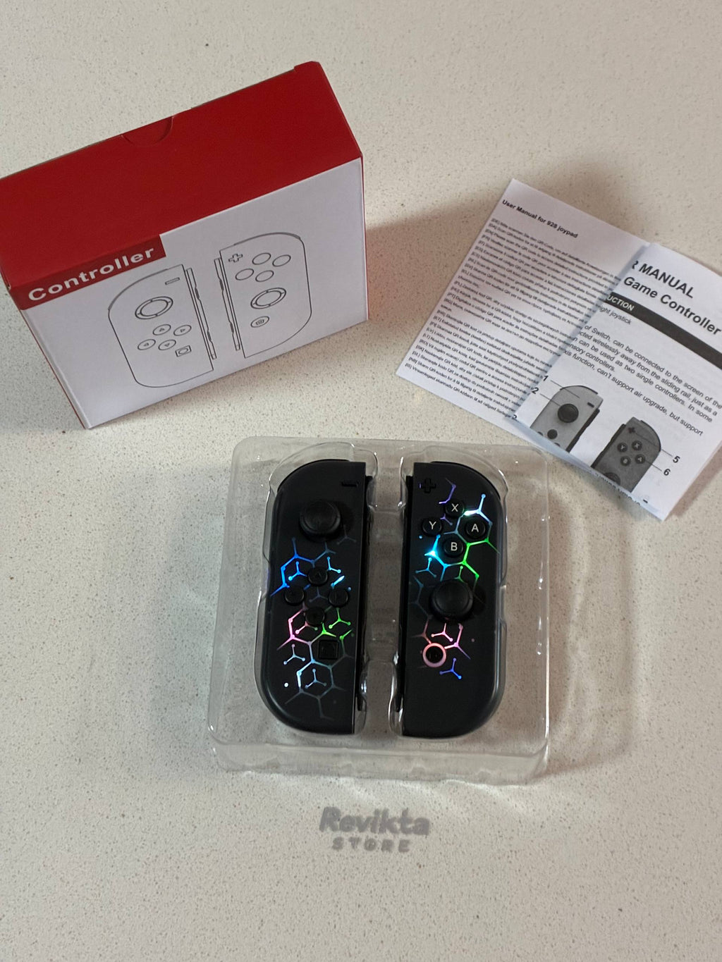 JoyCon Compatibles Nintendo Switch RGB Hexágonos