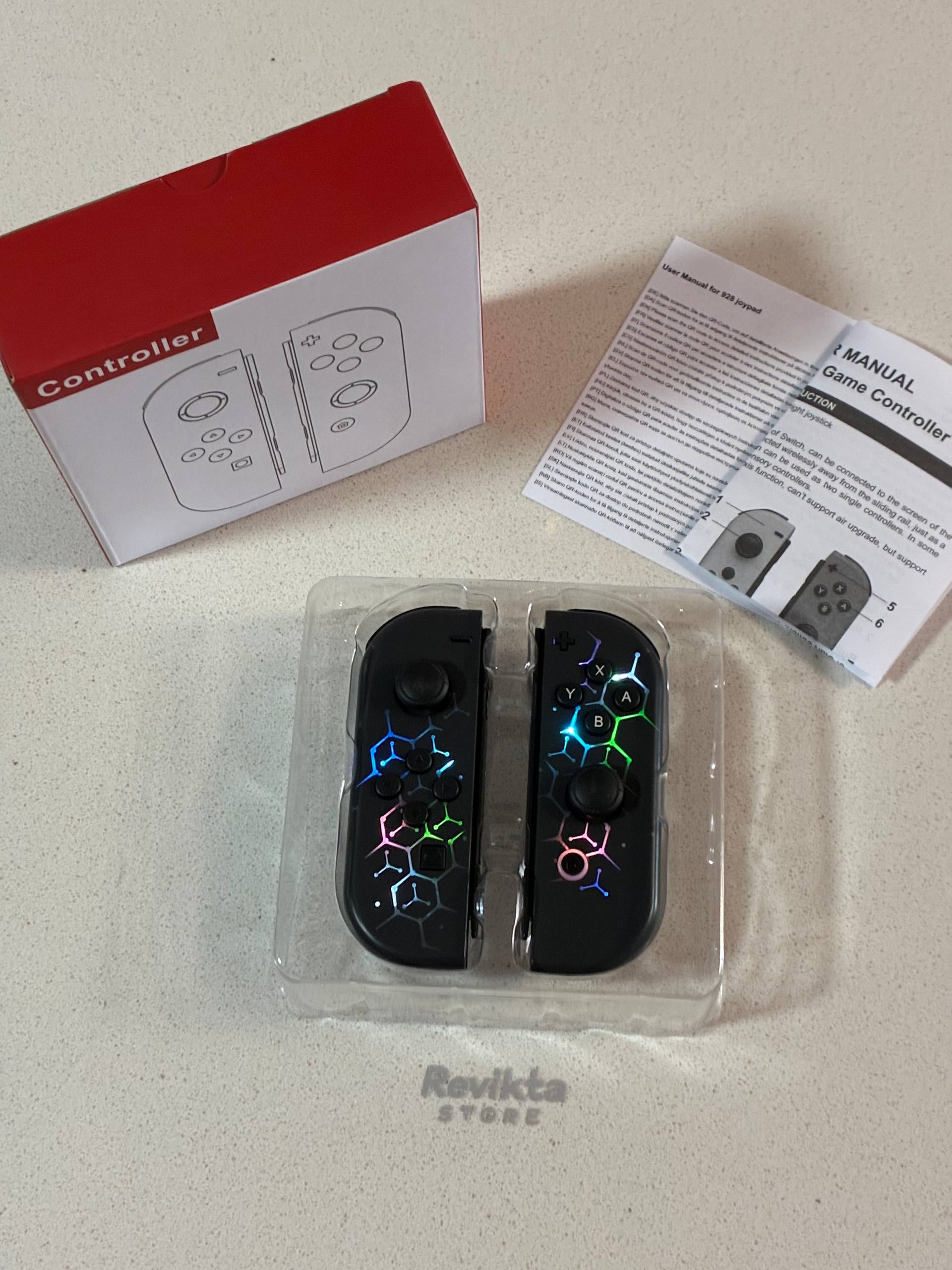 JoyCon Nintendo Switch RGB Hexágonos