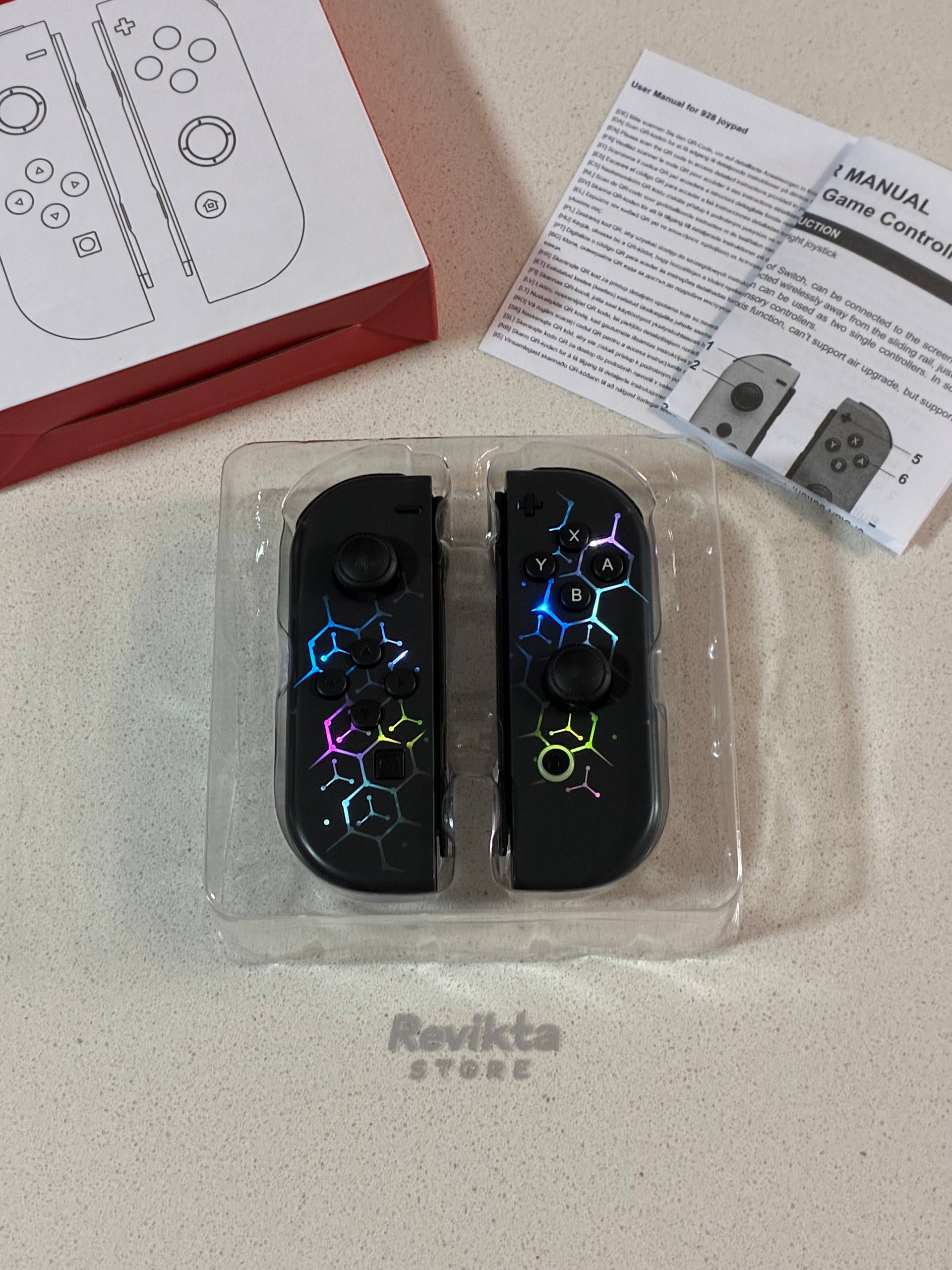 JoyCon Nintendo Switch RGB Hexágonos