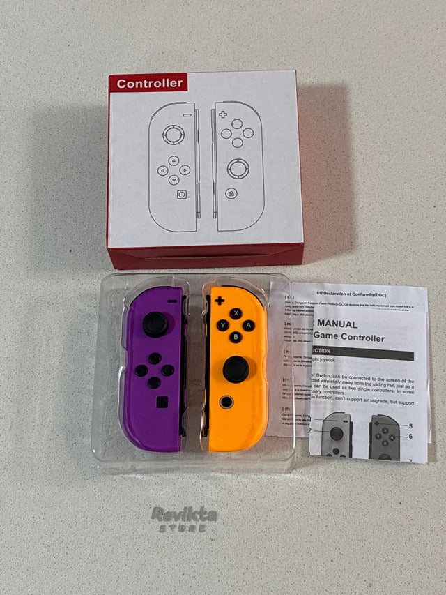 Mandos Joycon Morado y Naranja compatibles Switch